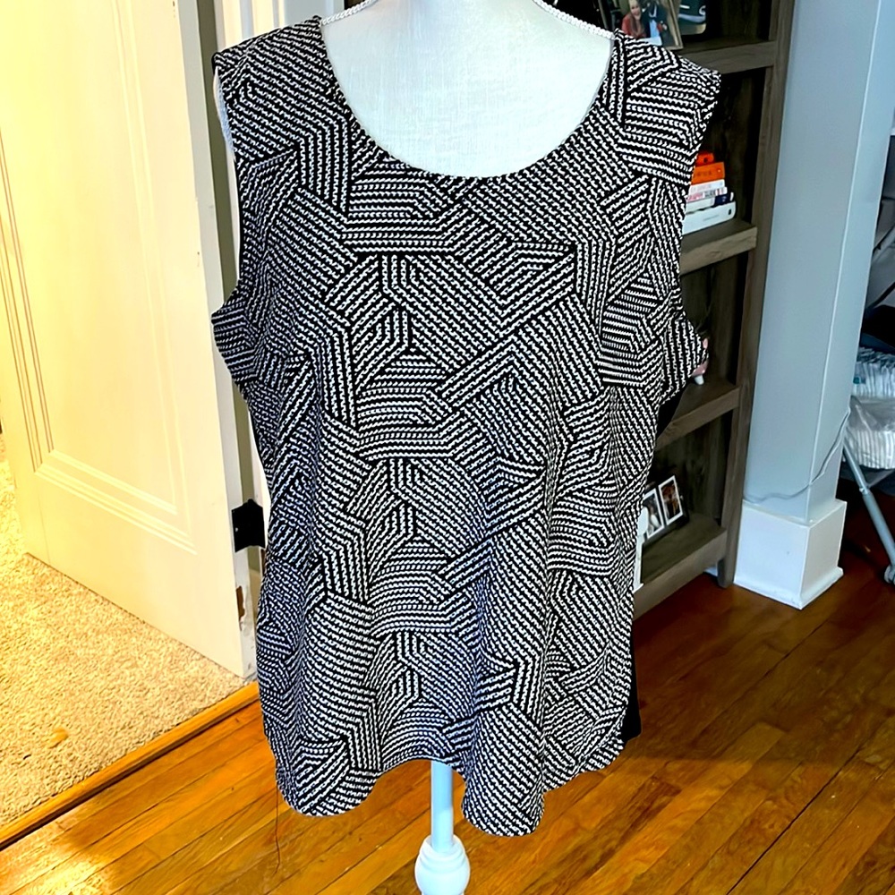 Patterned tank blouse